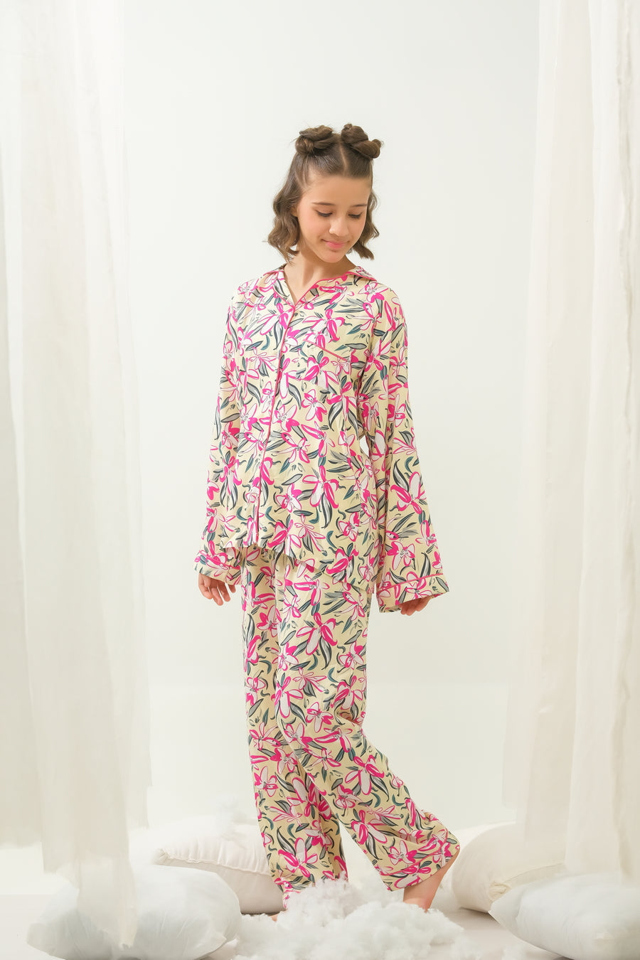 Sprinkles Stitched 2 Piece Winter Night Suit Kids Collection'2025-WhisperFlorals - Night Suit - 2pcs