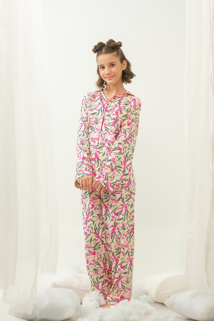 Sprinkles Stitched 2 Piece Winter Night Suit Kids Collection'2025-WhisperFlorals - Night Suit - 2pcs