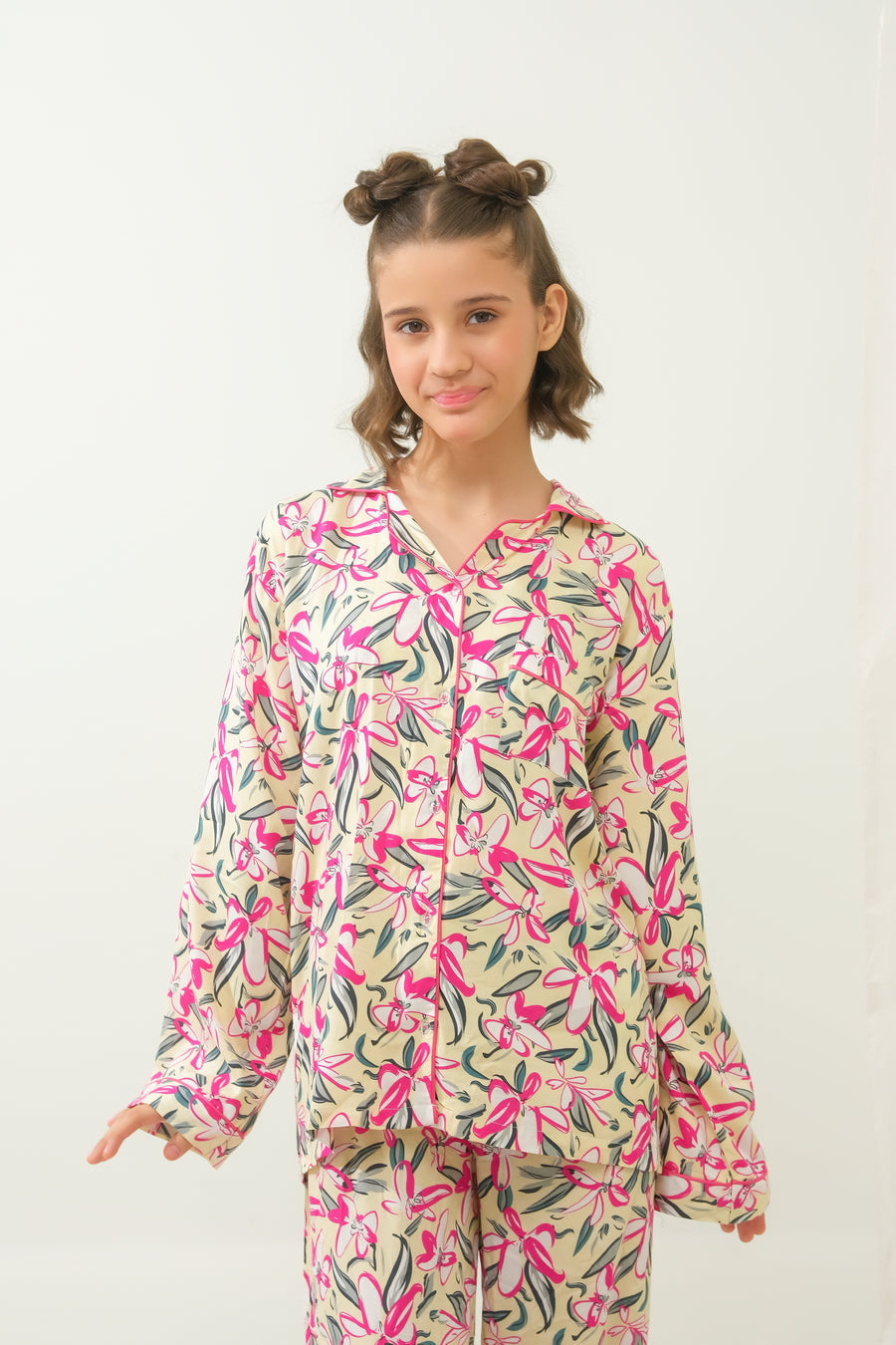 Sprinkles Stitched 2 Piece Winter Night Suit Kids Collection'2025-WhisperFlorals - Night Suit - 2pcs