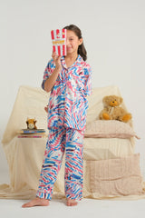Sprinkles Stitched 2 Piece Winter Night Suit Kids Collection'2025-Color Splash Dream - Night Suit - 2pcs