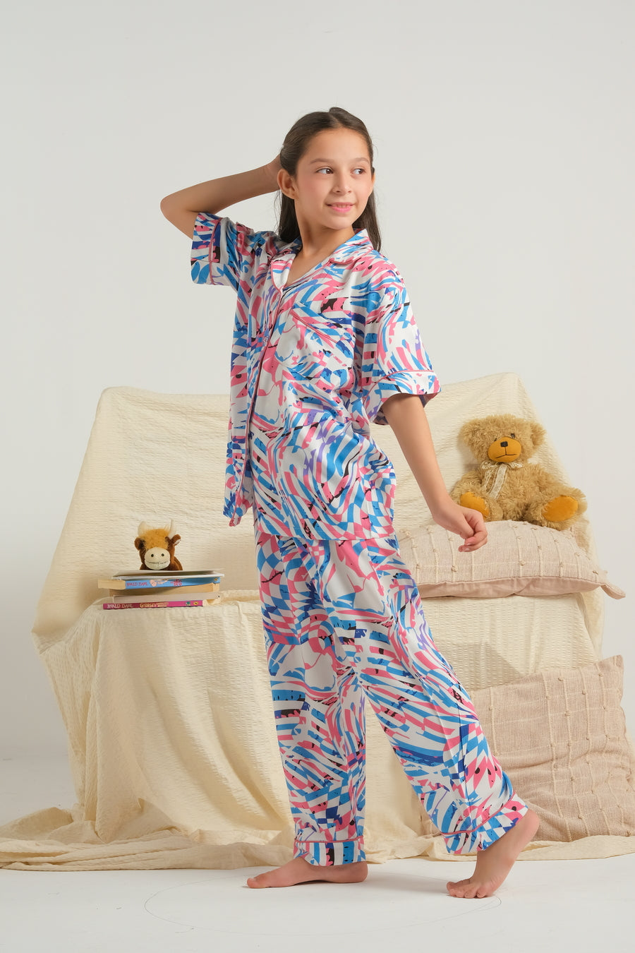 Sprinkles Stitched 2 Piece Winter Night Suit Kids Collection'2025-Color Splash Dream - Night Suit - 2pcs
