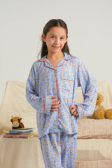 Sprinkles Stitched 2 Piece Summer Night Suit Kids Collection'2025-Sunbeam Petals - Night Suit - 2pcs