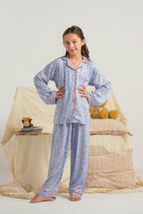 Sprinkles Stitched 2 Piece Summer Night Suit Kids Collection'2025-Sunbeam Petals - Night Suit - 2pcs