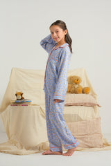 Sprinkles Stitched 2 Piece Summer Night Suit Kids Collection'2025-Sunbeam Petals - Night Suit - 2pcs