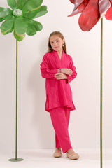 Sprinkles Stitched 2 Piece Summer Co Ord Sets Kids Collection'2025-Blush Pink - Co-ord Set