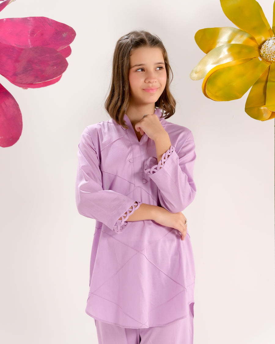 Sprinkles Stitched 2 Piece Summer Co Ord Sets Kids Collection'2025-Lilacl Grace - Co-ord Set