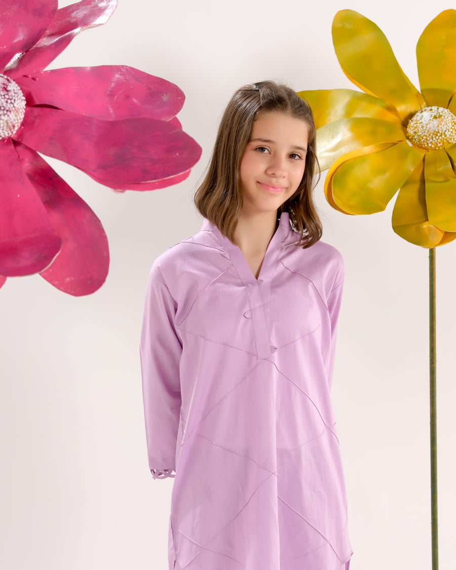 Sprinkles Stitched 2 Piece Summer Co Ord Sets Kids Collection'2025-Lilacl Grace - Co-ord Set