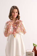 Sprinkles Stitched 2 Piece Summer Co Ord Sets Kids Collection'2025-Cream Blossom Glow - 2pcs