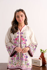 Sprinkles Stitched 2 Piece Summer Co Ord Sets Kids Collection'2025-Floral Frost White - 2pcs