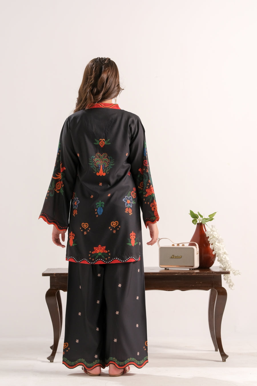 Sprinkles Stitched 2 Piece Summer Co Ord Sets Kids Collection'2025-Crimson Garden Bloom - 2pcs