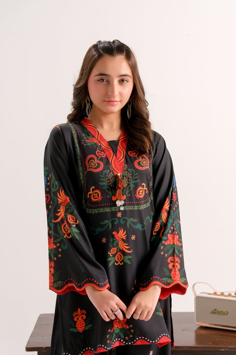 Sprinkles Stitched 2 Piece Summer Co Ord Sets Kids Collection'2025-Crimson Garden Bloom - 2pcs