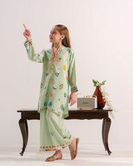 Sprinkles Stitched 2 Piece Summer Co Ord Sets Kids Collection'2025-Mint Meadow Muse - 2pcs