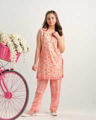 Sprinkles Stitched 2 Piece Summer Co Ord Sets Kids Collection'2025-Pink Pixel Charm - 2pcs