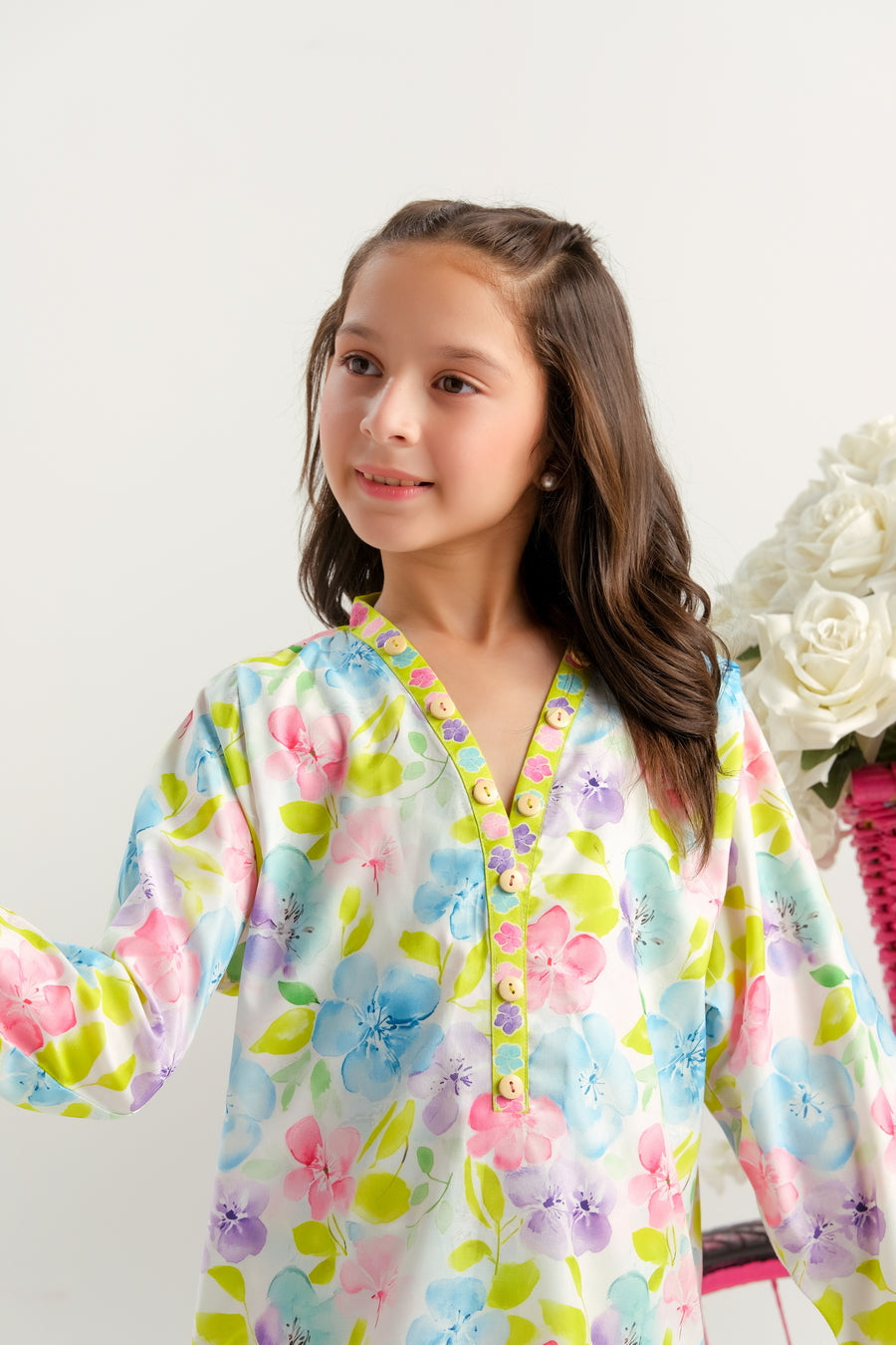 Sprinkles Stitched 2 Piece Summer Co Ord Sets Kids Collection'2025-Petal Parade - 2pcs