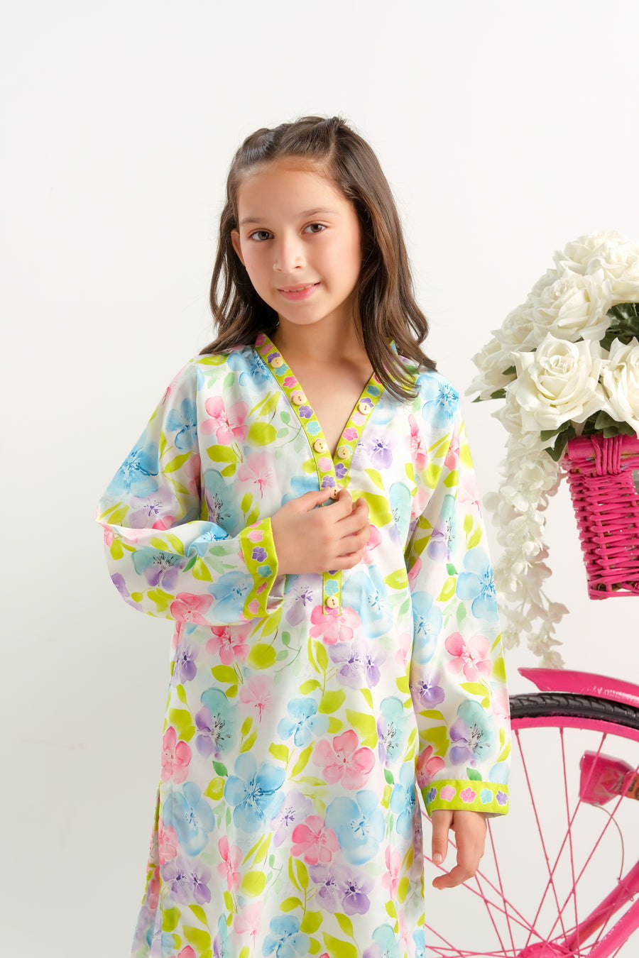 Sprinkles Stitched 2 Piece Summer Co Ord Sets Kids Collection'2025-Petal Parade - 2pcs