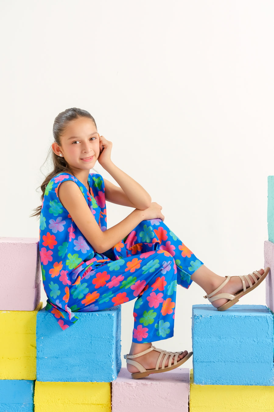 Sprinkles Stitched 2 Piece Summer Co Ord Sets Kids Collection'2025-Color Carnival - 2pcs