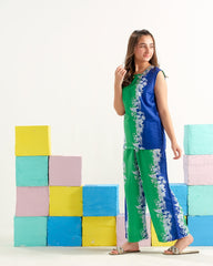 Sprinkles Stitched 2 Piece Summer Co Ord Sets Kids Collection'2025-Mint Mosaic Muse - 2pcs