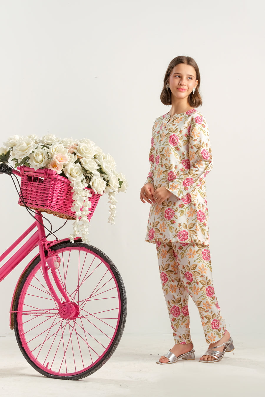 Sprinkles Stitched 2 Piece Summer Co Ord Sets Kids Collection'2025-Pastel Bloom Parade - 2pcs