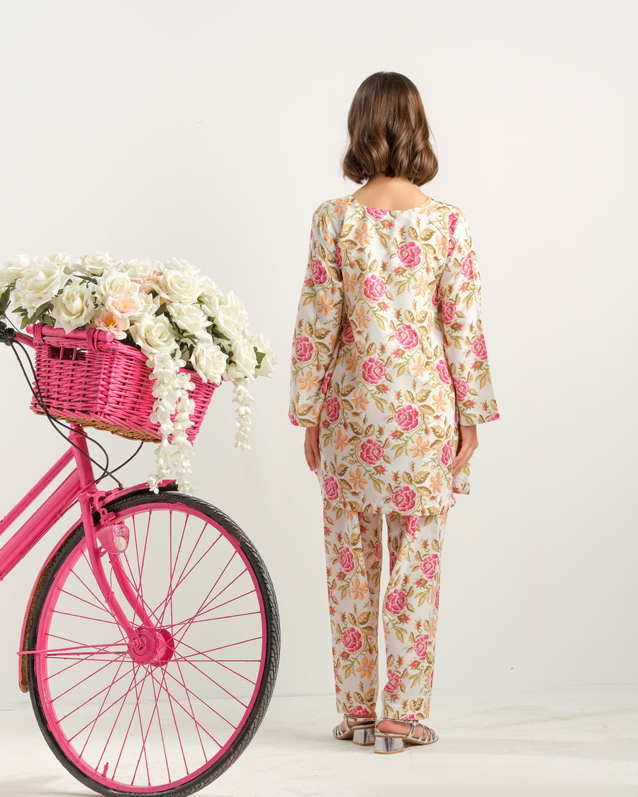 Sprinkles Stitched 2 Piece Summer Co Ord Sets Kids Collection'2025-Pastel Bloom Parade - 2pcs