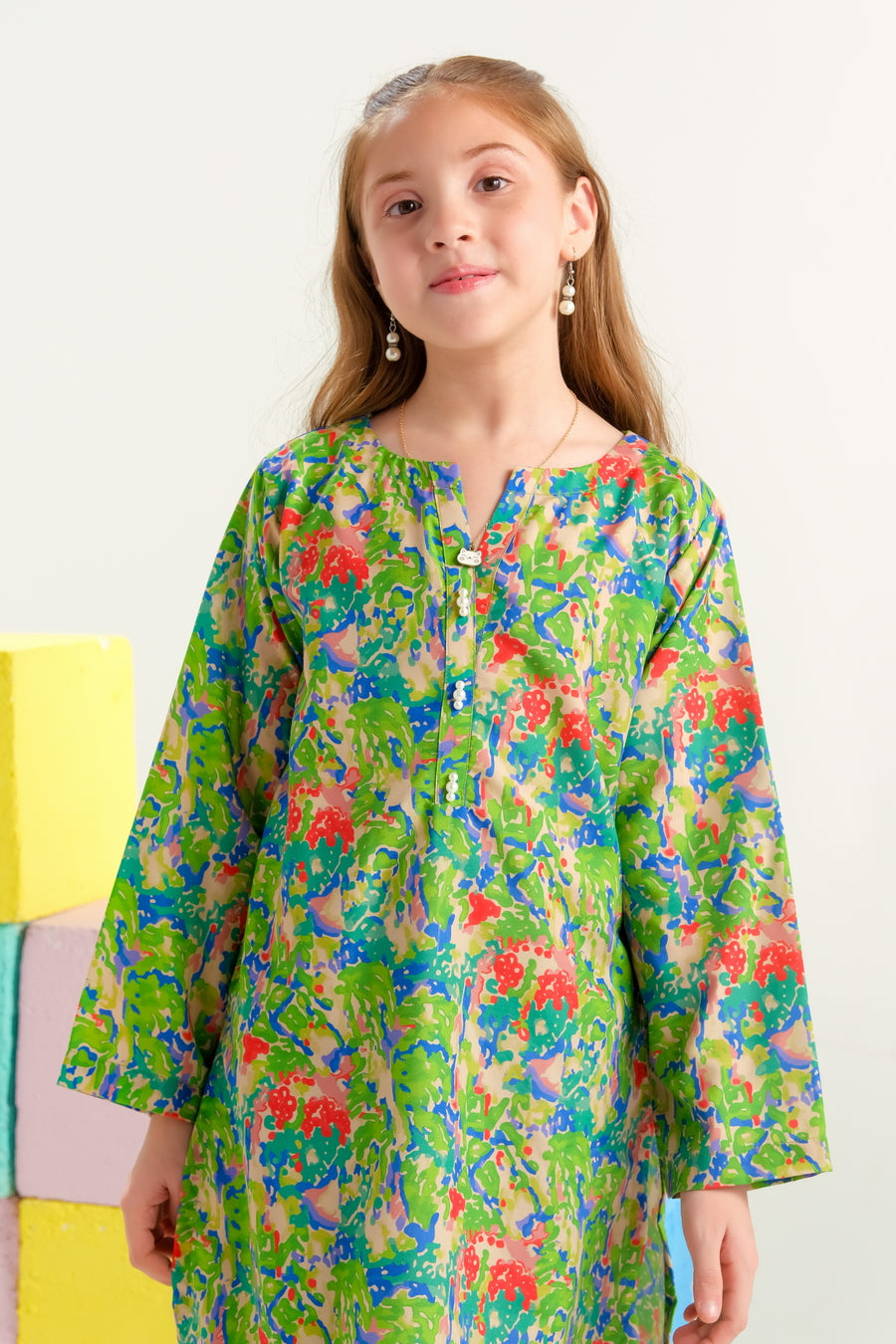 Sprinkles Stitched 2 Piece Summer Co Ord Sets Kids Collection'2025-Meadow Bloom - 2pcs