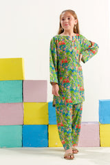 Sprinkles Stitched 2 Piece Summer Co Ord Sets Kids Collection'2025-Meadow Bloom - 2pcs