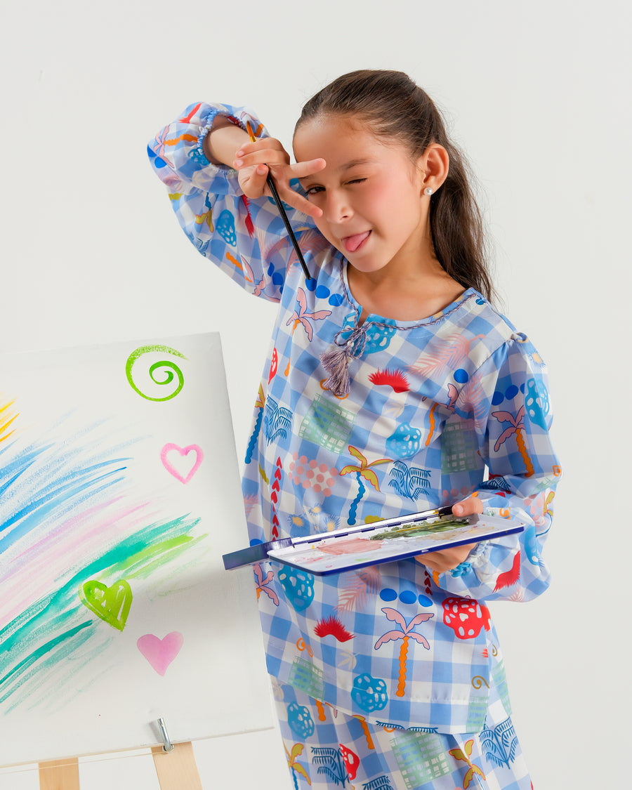 Sprinkles Stitched 2 Piece Summer Co Ord Sets Kids Collection'2025-Forest Picnic - 2pcs