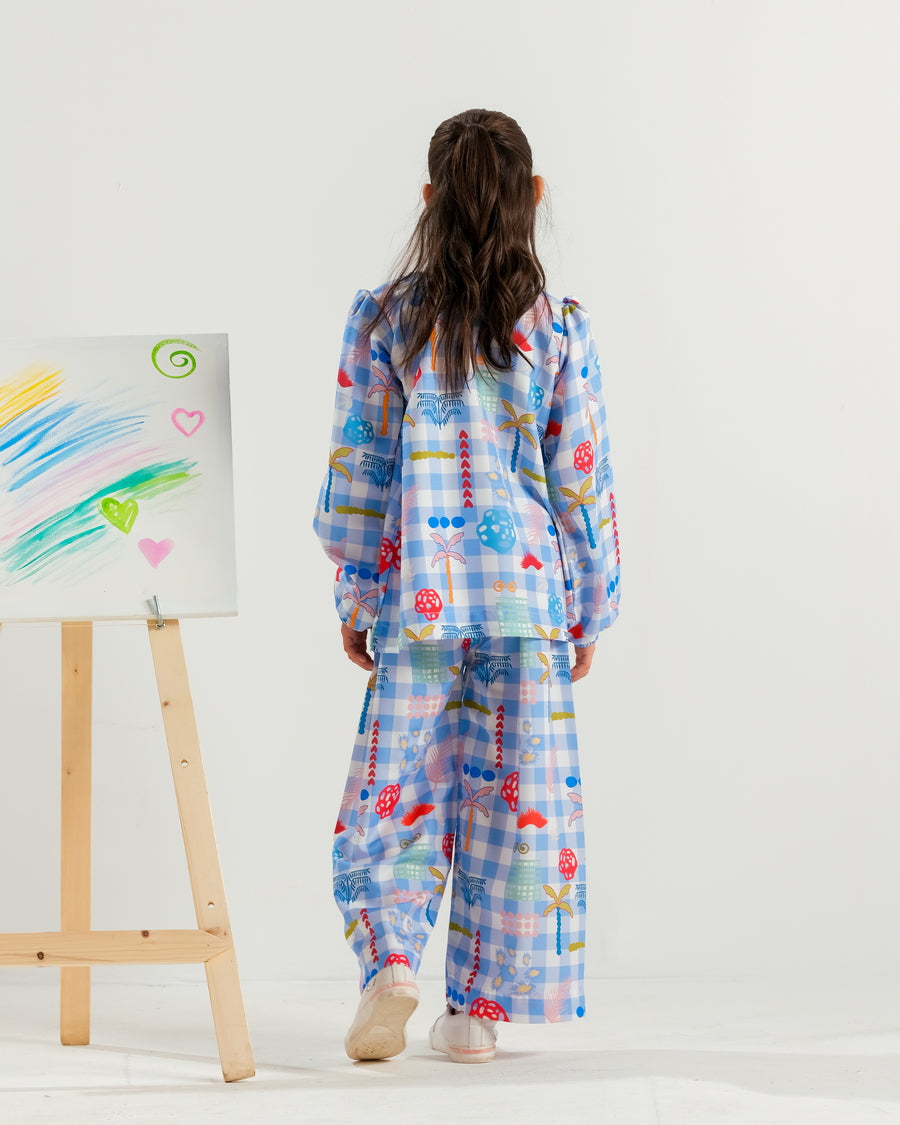 Sprinkles Stitched 2 Piece Summer Co Ord Sets Kids Collection'2025-Forest Picnic - 2pcs