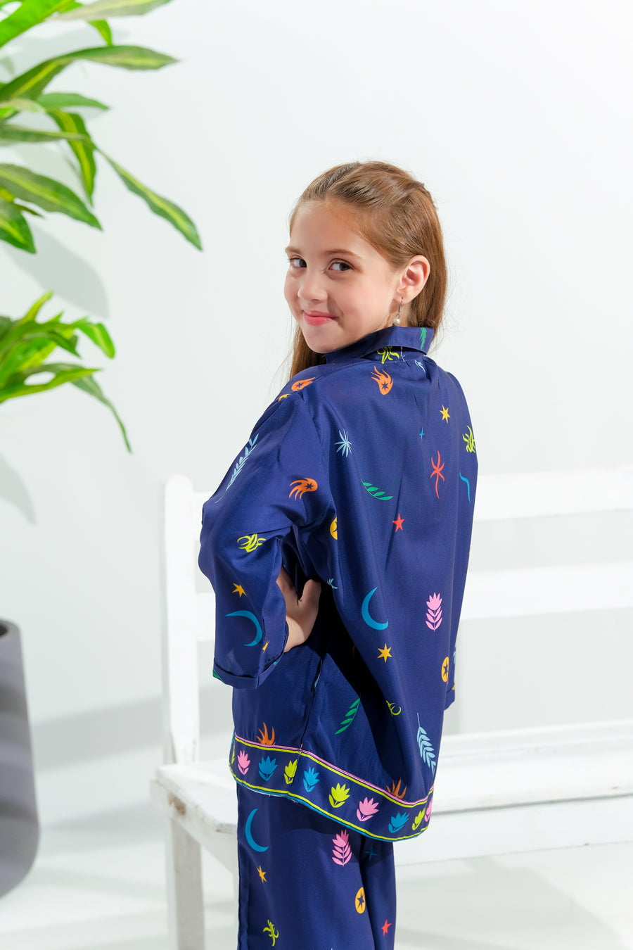 Sprinkles Stitched 2 Piece Summer Co Ord Sets Kids Collection'2025-Galaxy Scribbles - 2pcs