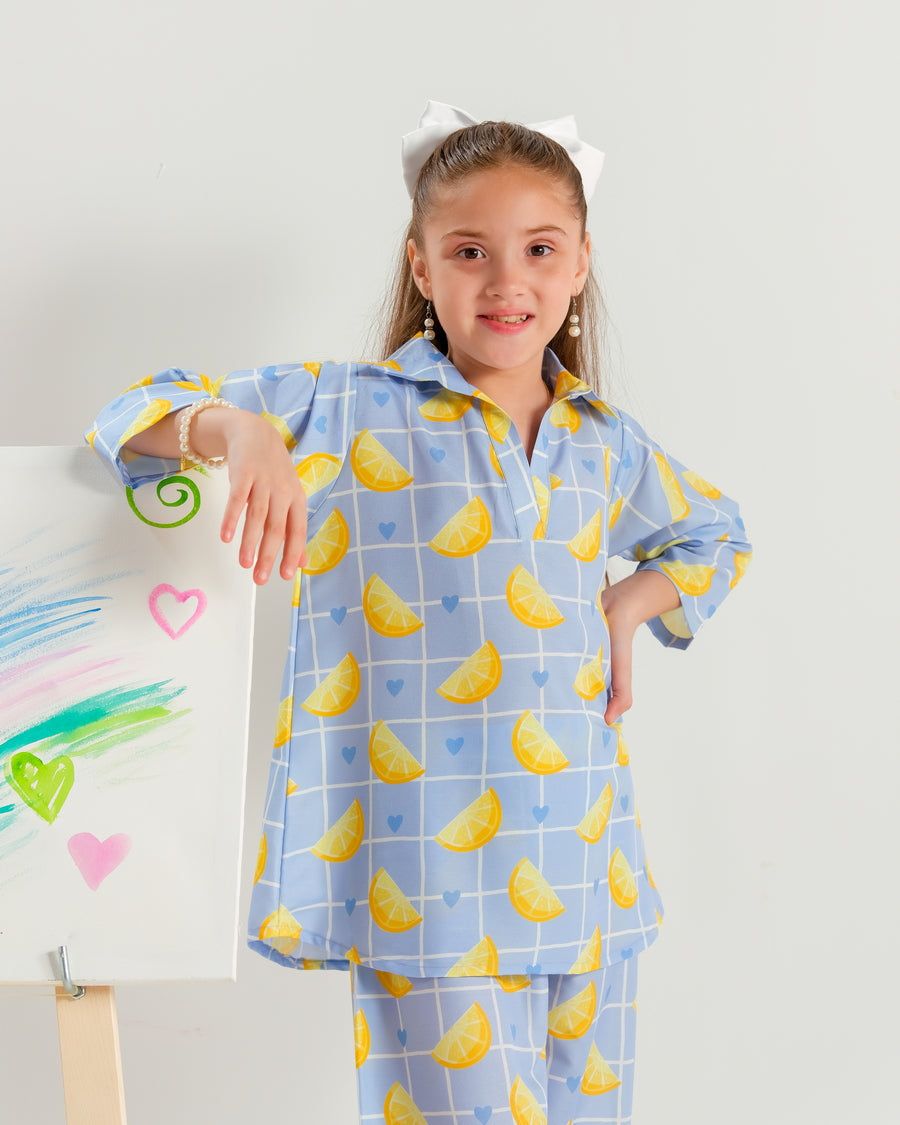 Sprinkles Stitched 2 Piece Summer Co Ord Sets Kids Collection'2025-Sunbeam Shapes - 2pcs