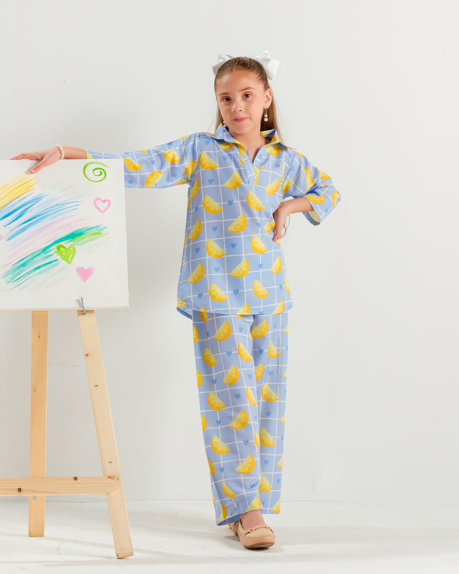 Sprinkles Stitched 2 Piece Summer Co Ord Sets Kids Collection'2025-Sunbeam Shapes - 2pcs