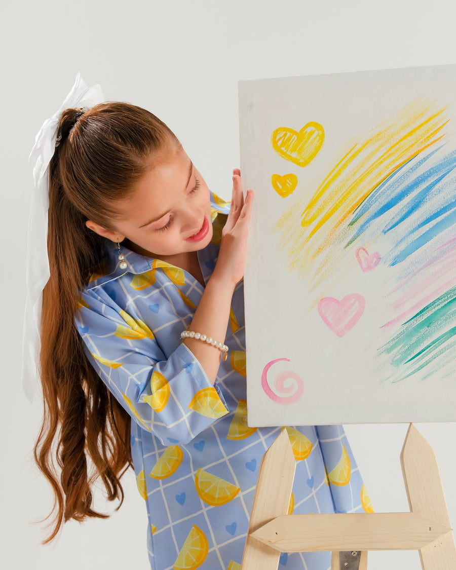 Sprinkles Stitched 2 Piece Summer Co Ord Sets Kids Collection'2025-Sunbeam Shapes - 2pcs