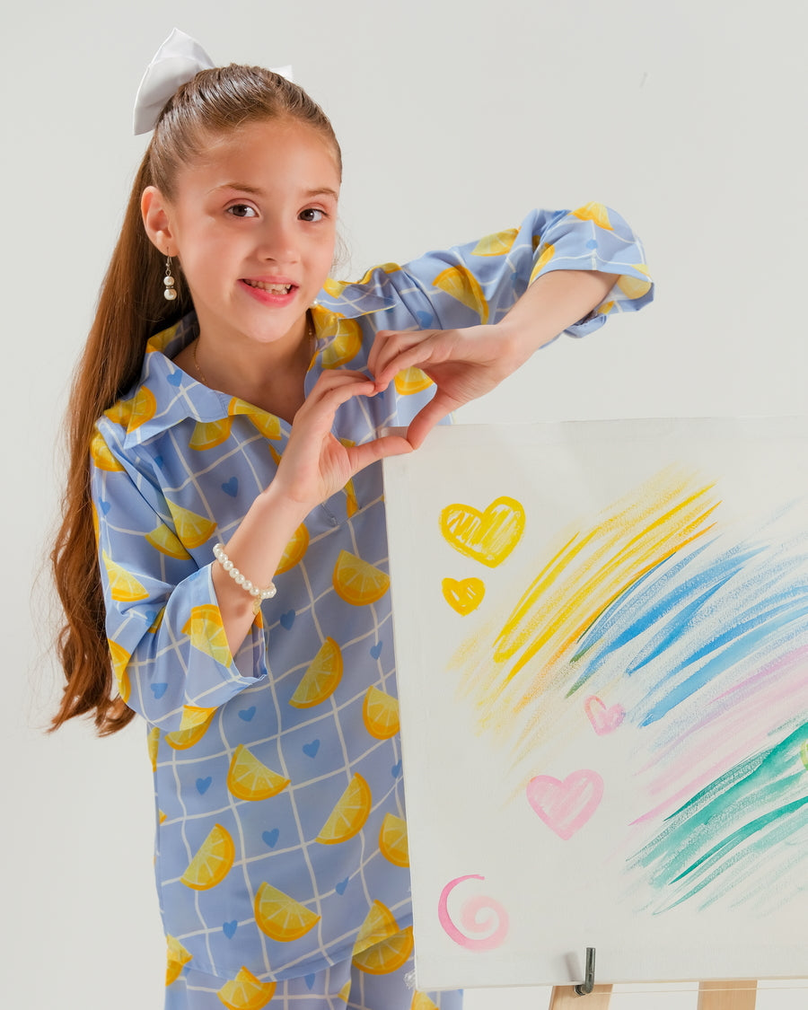 Sprinkles Stitched 2 Piece Summer Co Ord Sets Kids Collection'2025-Sunbeam Shapes - 2pcs