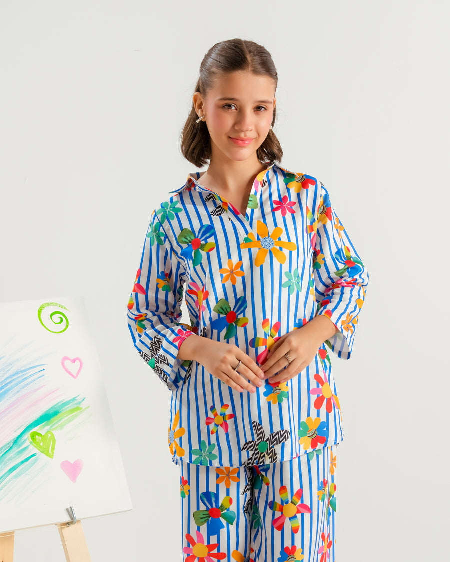 Sprinkles Stitched 2 Piece Summer Co Ord Sets Kids Collection'2025-Confetti Carnival - 2pcs