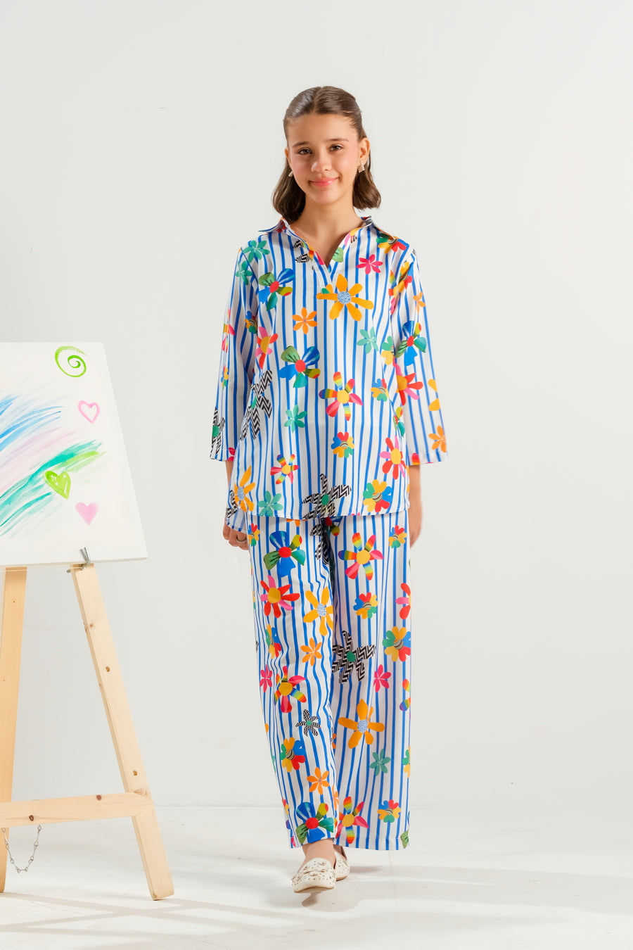 Sprinkles Stitched 2 Piece Summer Co Ord Sets Kids Collection'2025-Confetti Carnival - 2pcs