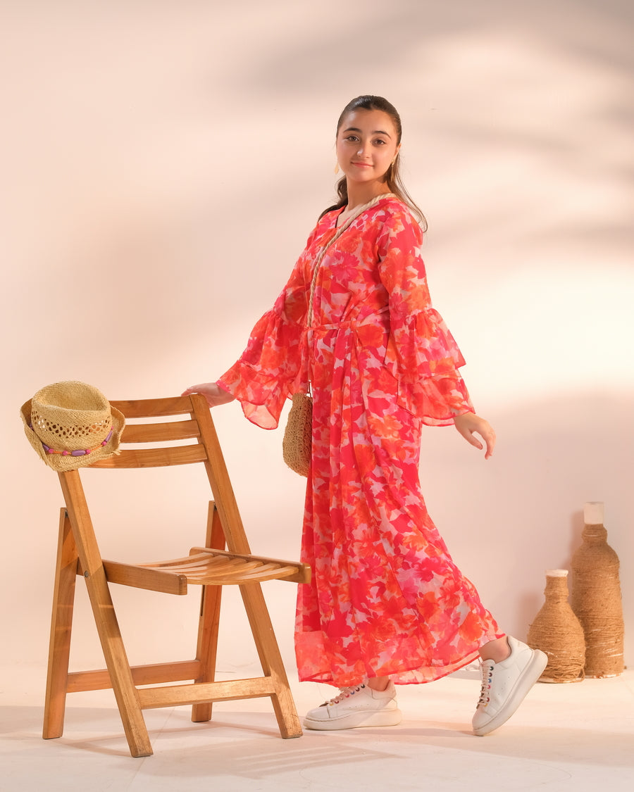 Sprinkles Stitched 1 Piece Formals Shirts Kids Collection'2025-Petal Storm - 1pc