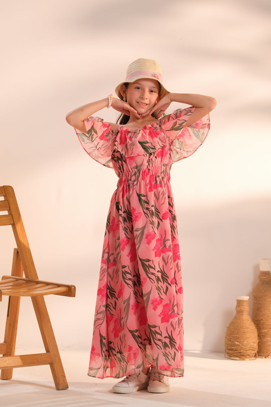 Sprinkles Stitched 1 Piece Formals Shirts Kids Collection'2025-Petal Whispers - 1pc