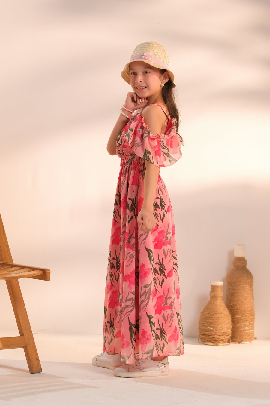 Sprinkles Stitched 1 Piece Formals Shirts Kids Collection'2025-Petal Whispers - 1pc