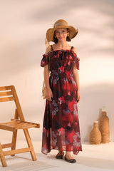 Sprinkles Stitched 1 Piece Formals Shirts Kids Collection'2025-Crimson Reverie - 1pc
