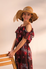 Sprinkles Stitched 1 Piece Formals Shirts Kids Collection'2025-Crimson Reverie - 1pc