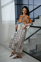 Sprinkles Stitched Summer Kaftan Kids-Celeste Pleated - 1pc