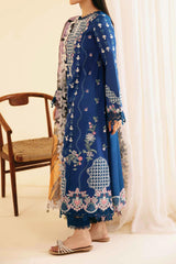 Qlinekari By Qalamkar Unstitched 3 Piece Emb Lawn Suit-SQ-08-Zel