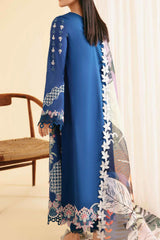 Qlinekari By Qalamkar Unstitched 3 Piece Emb Lawn Suit-SQ-08-Zel