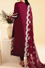 Qlinekari By Qalamkar Unstitched 3 Piece Emb Lawn Suit-SQ-11-Zenal