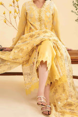 Qlinekari By Qalamkar Unstitched 3 Piece Emb Lawn Suit-SQ-12-Zhian