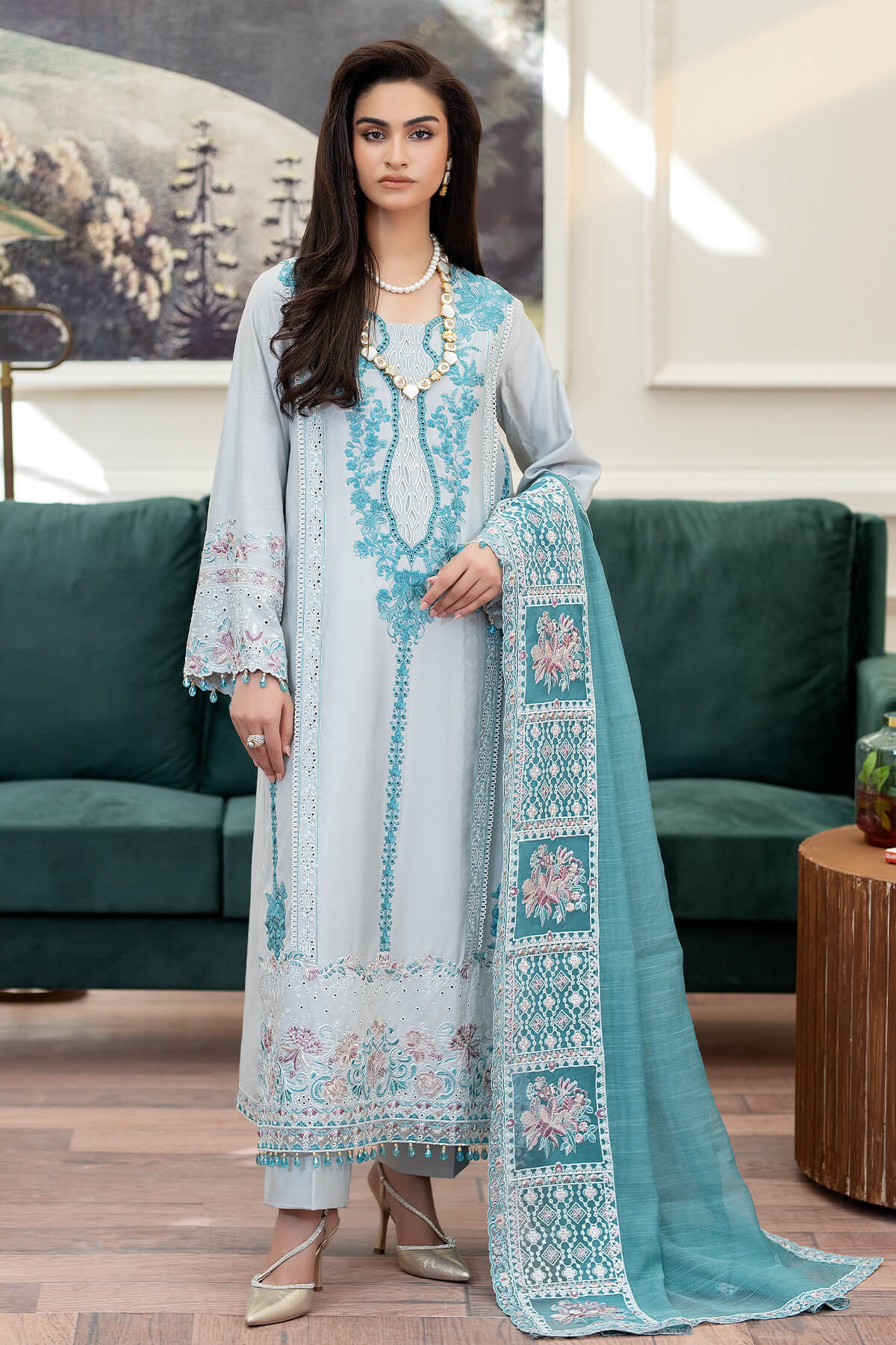 Zabrang By Imrozia Serene Unstitched 3 Piece Formals Collection'2025-SRS-12 Roshni