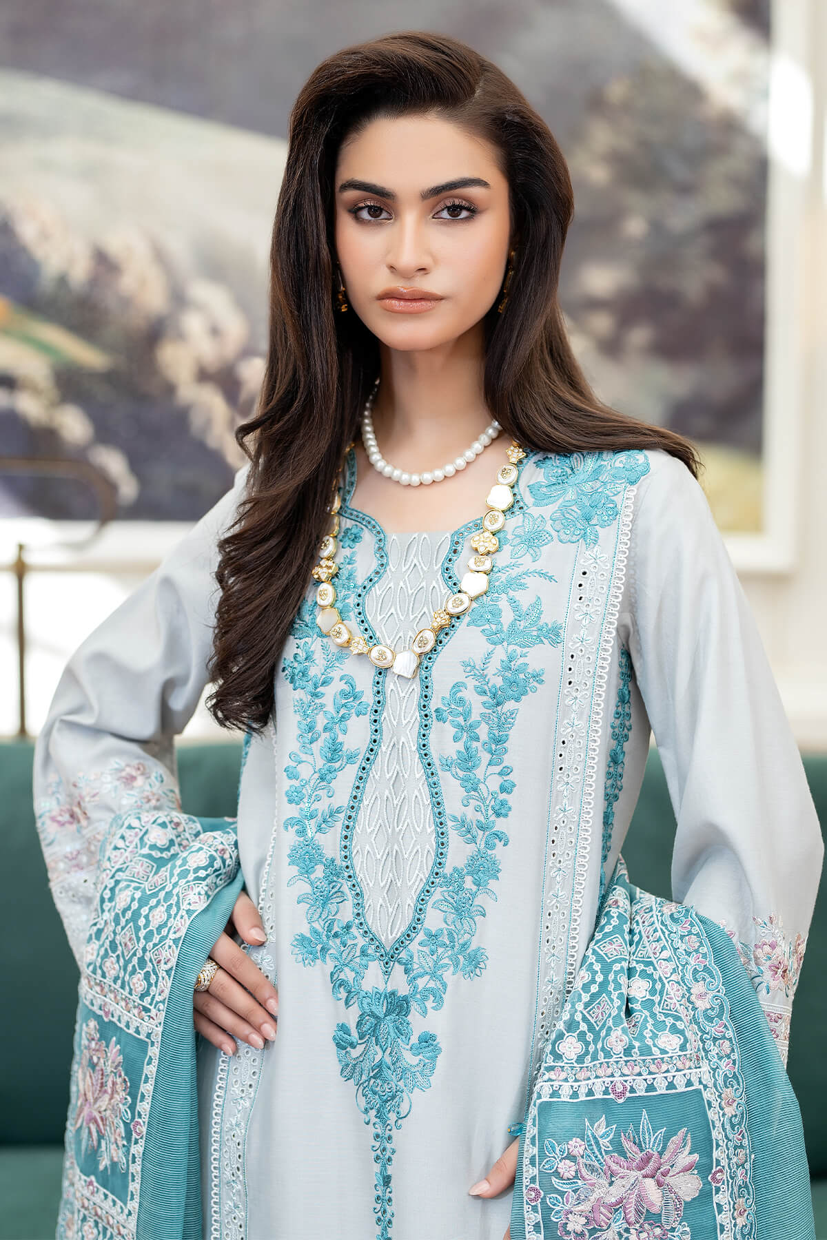 Zabrang By Imrozia Serene Unstitched 3 Piece Formals Collection'2025-SRS-12 Roshni