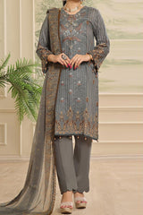 Maryum Maniya Unstitched 3 Piece Summer Soiree's Printed & Emb Lawn Vol-03 Suit-SS-09