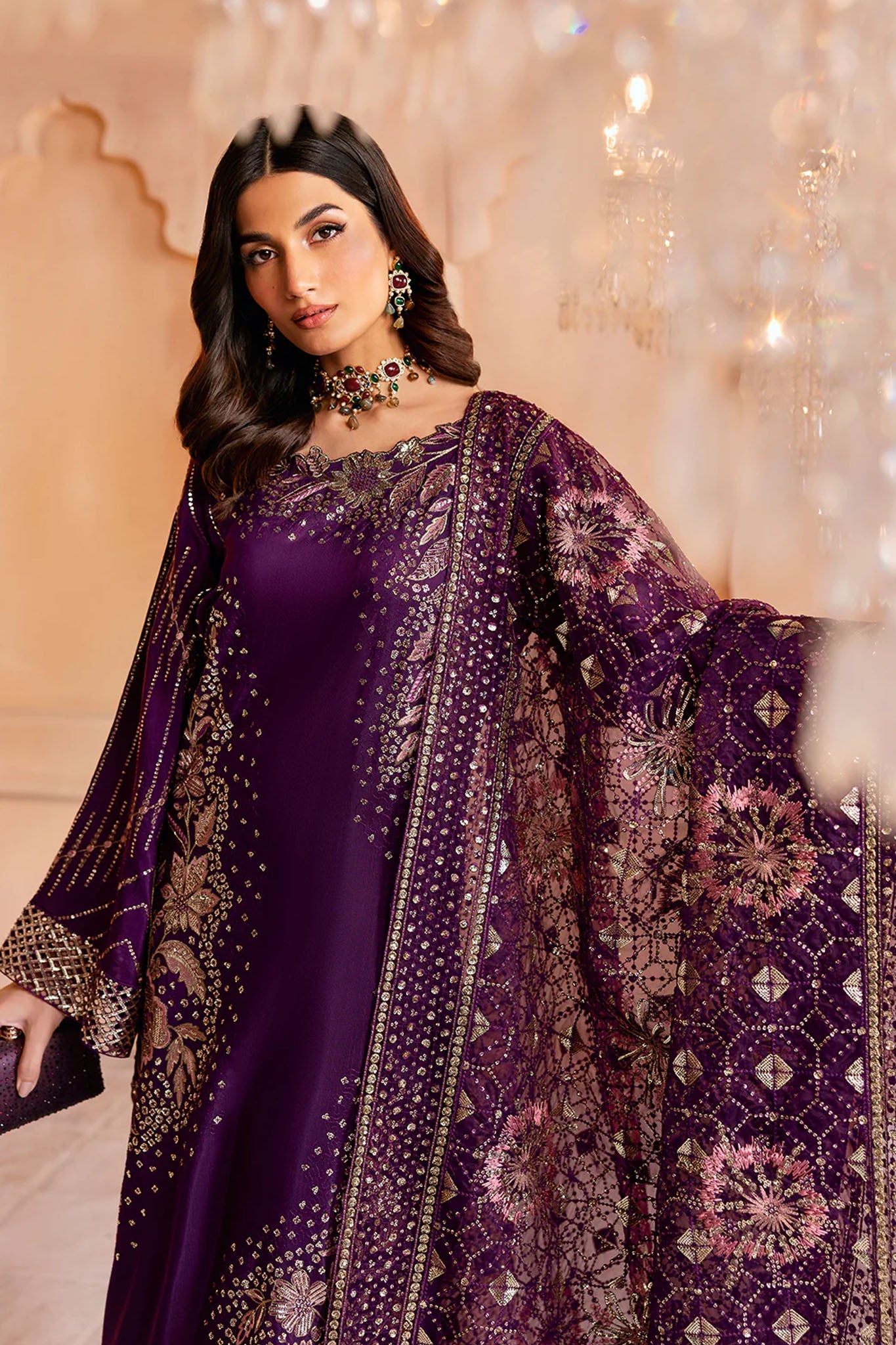 Shehnai by Ramsha Unstitched 3 Piece Raw Silk Vol- 01 Collection'2025-SS-104