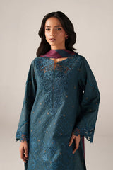 Iznik Unstitched 3 Piece Spring Summer Suit-SS-10