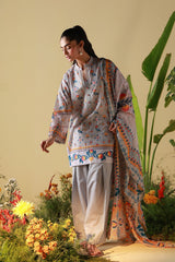 Mirha By Sahar Unstitched 3 Piece Printed Lawn Suit-SS1-26-21
